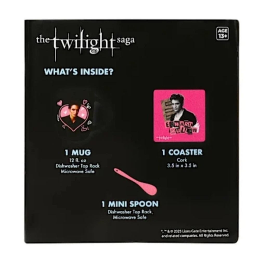Twilight Edward Cullen Ceramic Mug Coaster Set Movie Poster Print Tea Coffee Cup - Picture 6 of 6